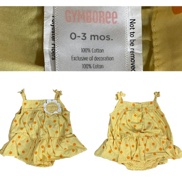 Baby girl size newborn pajamas, robe, overalls, dress bundle of 8 outfits - Picture 14 of 16